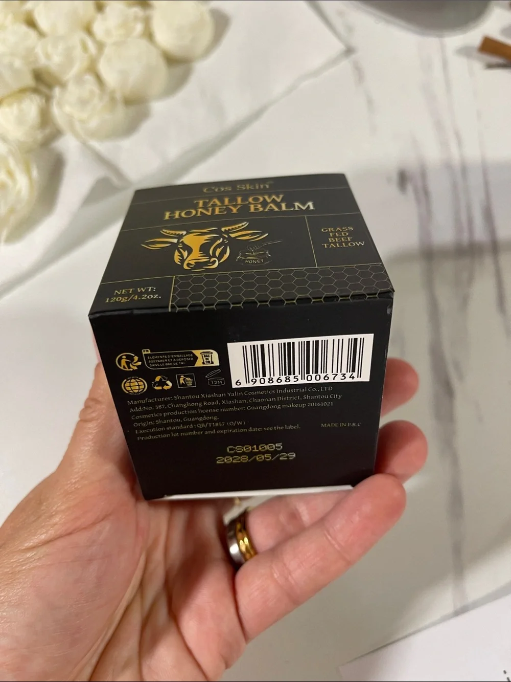 Cos Skin Tallow Honey Balm - Black & Gold Packaging